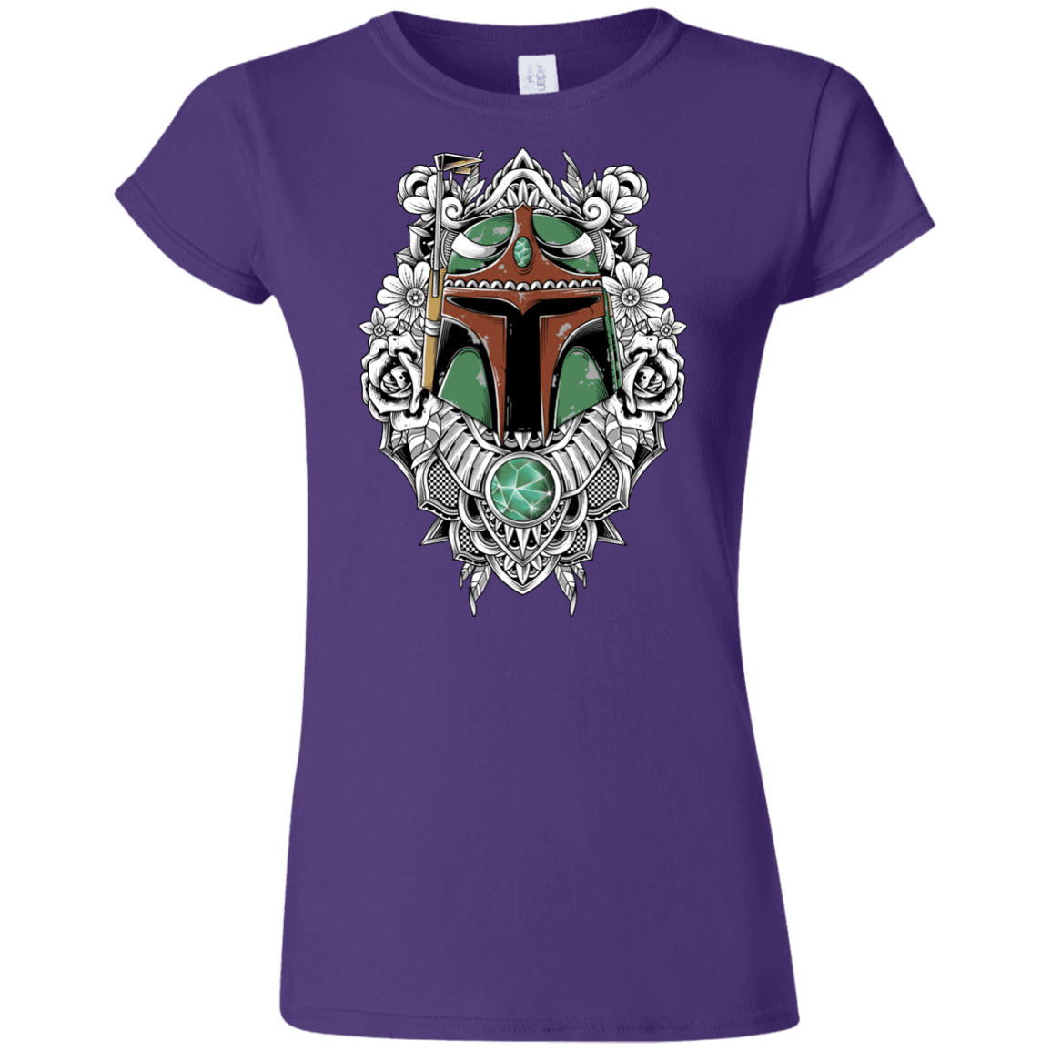 T-Shirts Purple / S Mandalorian Warrior Junior Slimmer-Fit T-Shirt