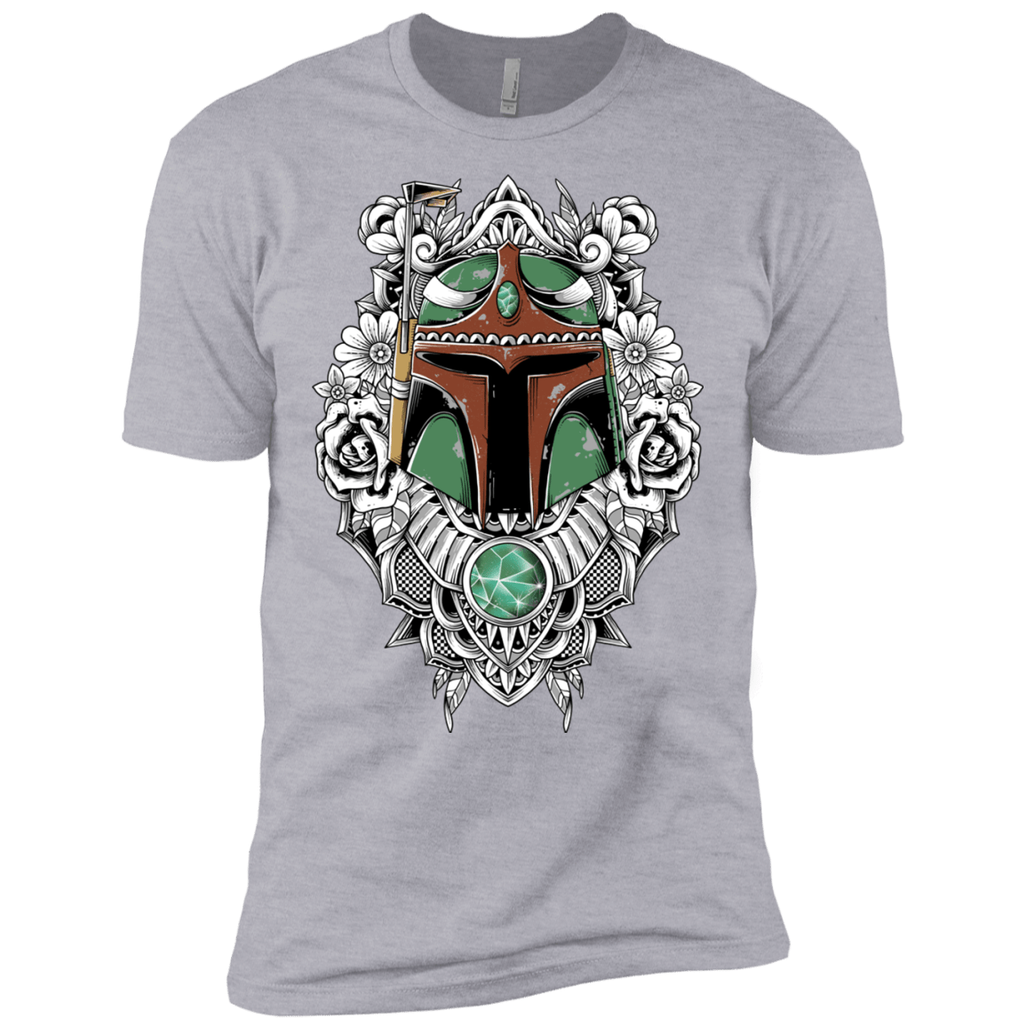 T-Shirts Heather Grey / X-Small Mandalorian Warrior Men's Premium T-Shirt