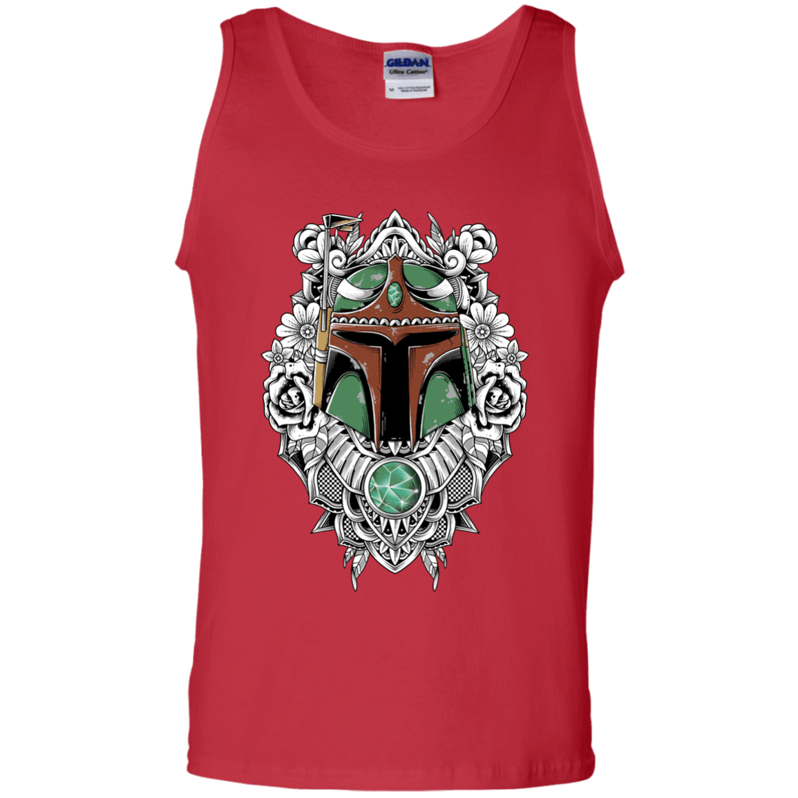 T-Shirts Red / S Mandalorian Warrior Men's Tank Top