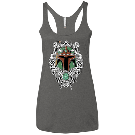 T-Shirts Premium Heather / X-Small Mandalorian Warrior Women's Triblend Racerback Tank