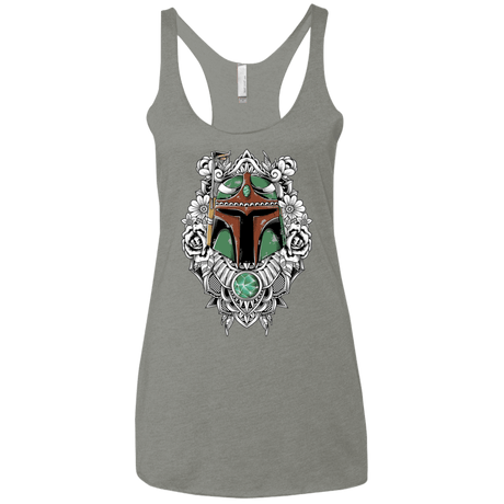 T-Shirts Venetian Grey / X-Small Mandalorian Warrior Women's Triblend Racerback Tank