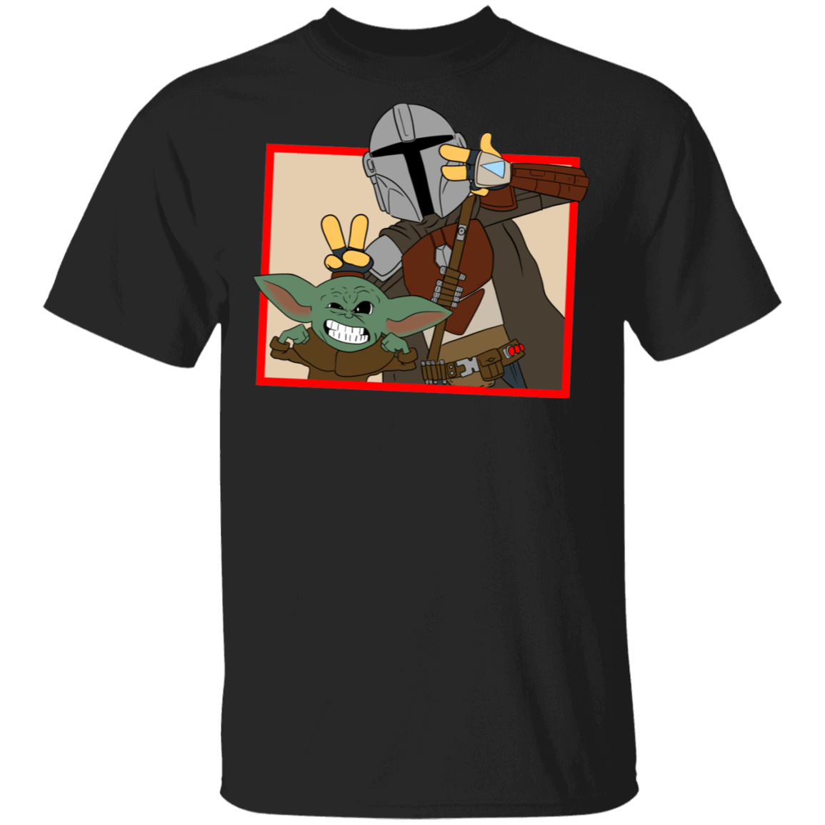 T-Shirts Black / S Mando And Baby T-Shirt