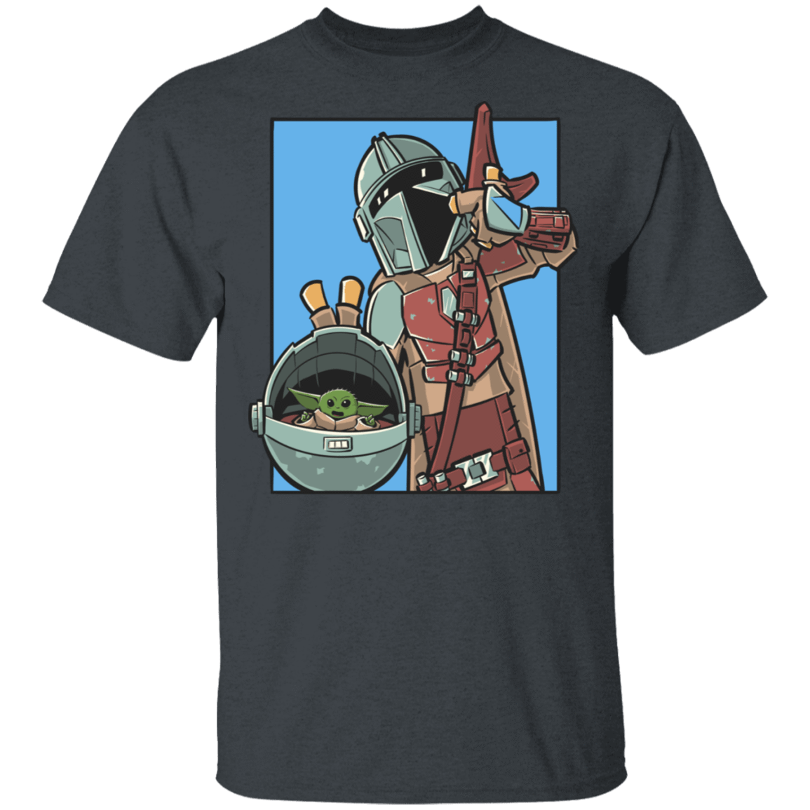 T-Shirts Dark Heather / S Mando and the Child T-Shirt