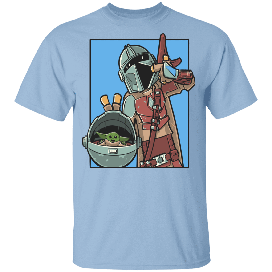 T-Shirts Light Blue / YXS Mando and the Child Youth T-Shirt