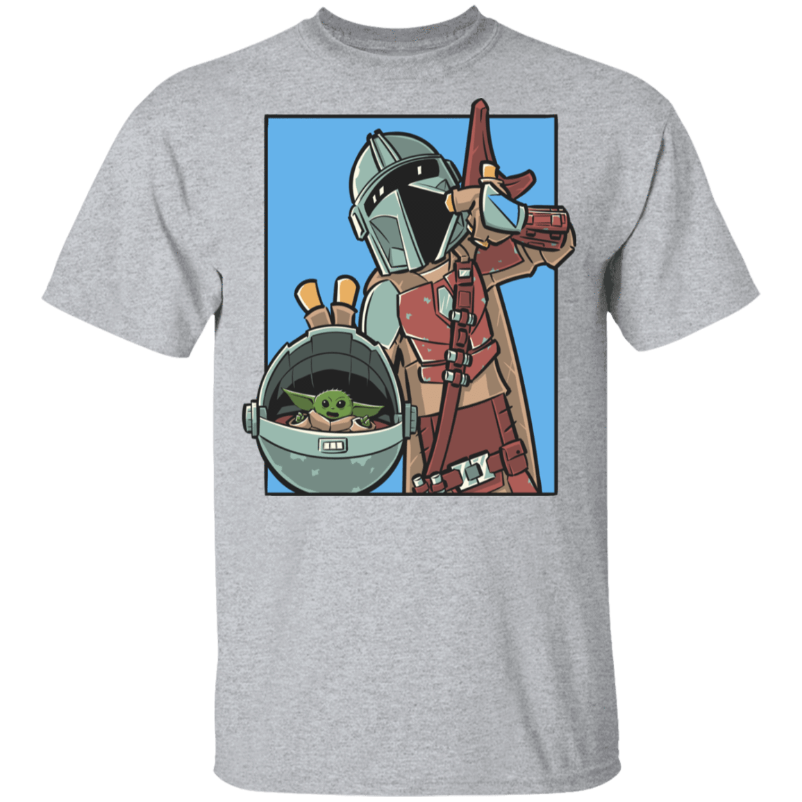 T-Shirts Sport Grey / YXS Mando and the Child Youth T-Shirt