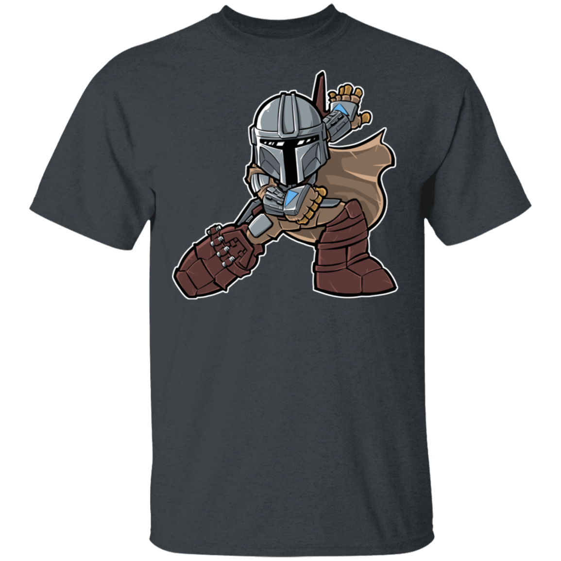 T-Shirts Dark Heather / S Mando Man T-Shirt