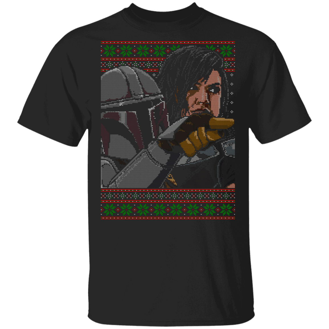 T-Shirts Black / S Mando Yelling Meme Ugly Sweater T-Shirt