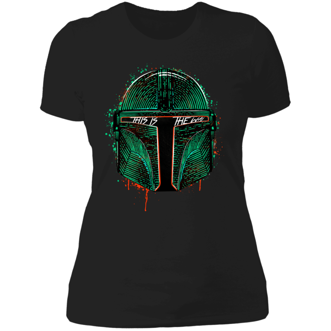 T-Shirts Black / X-Small Mandofett Women's Premium T-Shirt