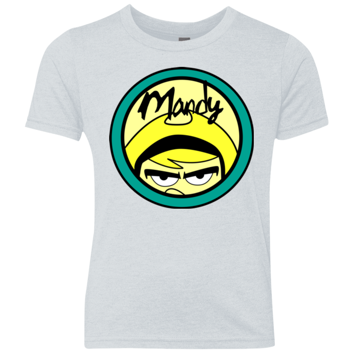 T-Shirts Heather White / YXS Mandy Youth Triblend T-Shirt