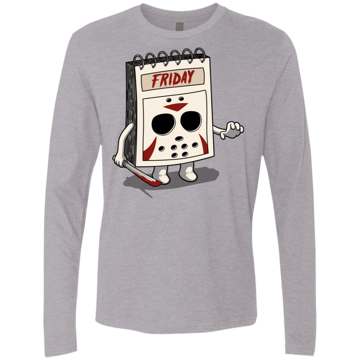 T-Shirts Heather Grey / S Manic Friday Men's Premium Long Sleeve