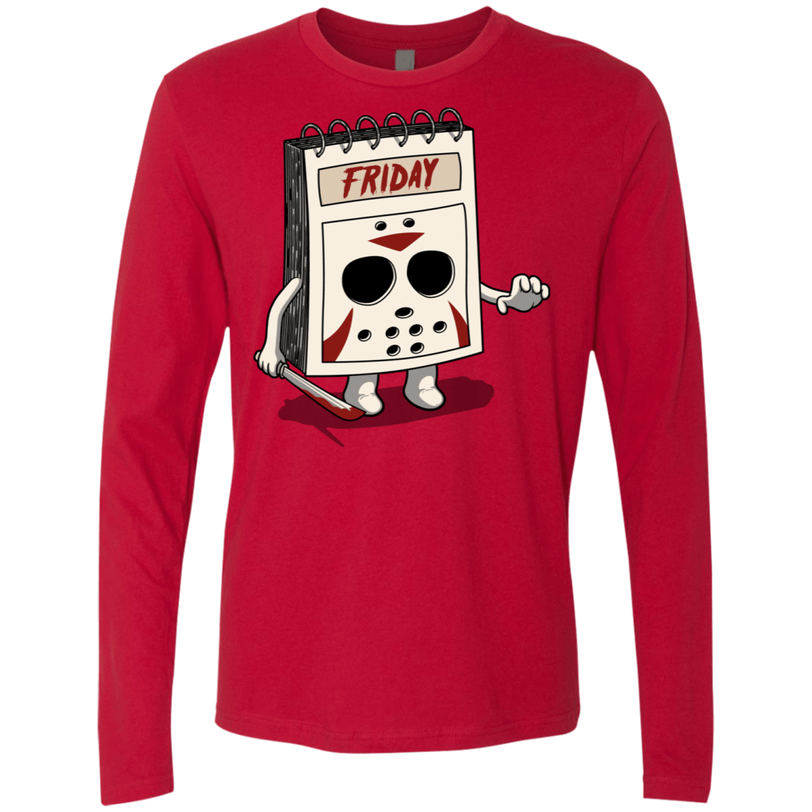T-Shirts Red / S Manic Friday Men's Premium Long Sleeve
