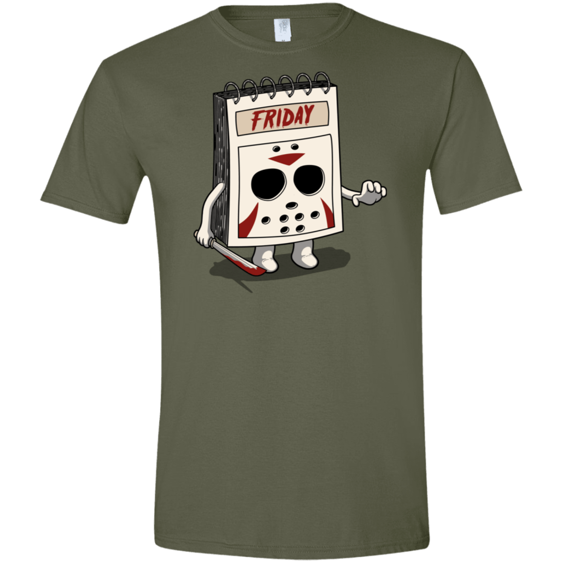 T-Shirts Military Green / S Manic Friday Men's Semi-Fitted Softstyle