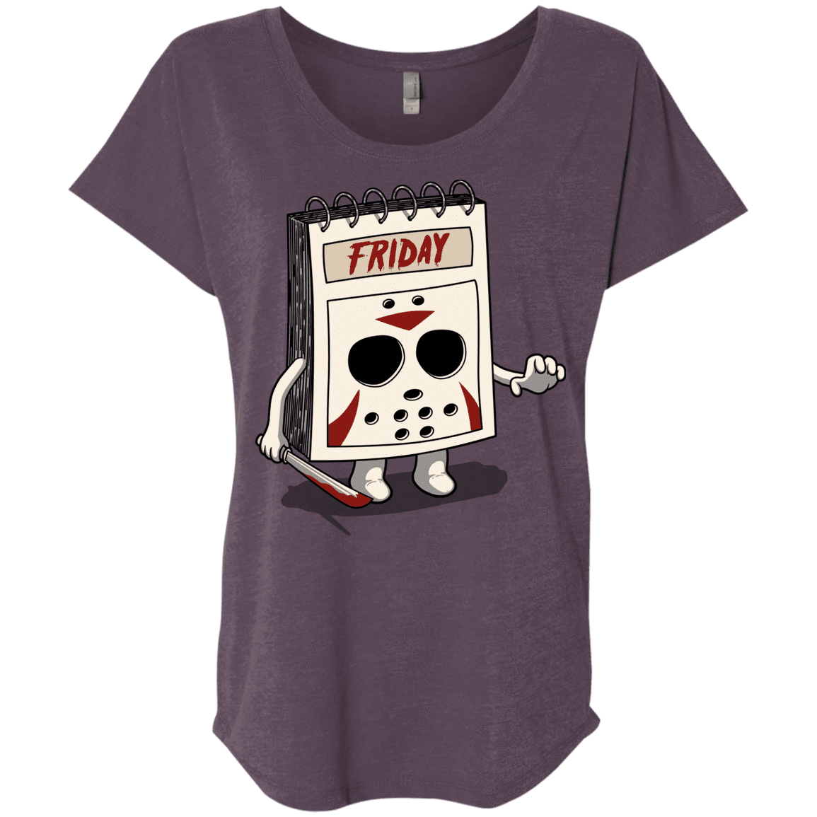 T-Shirts Vintage Purple / X-Small Manic Friday Triblend Dolman Sleeve