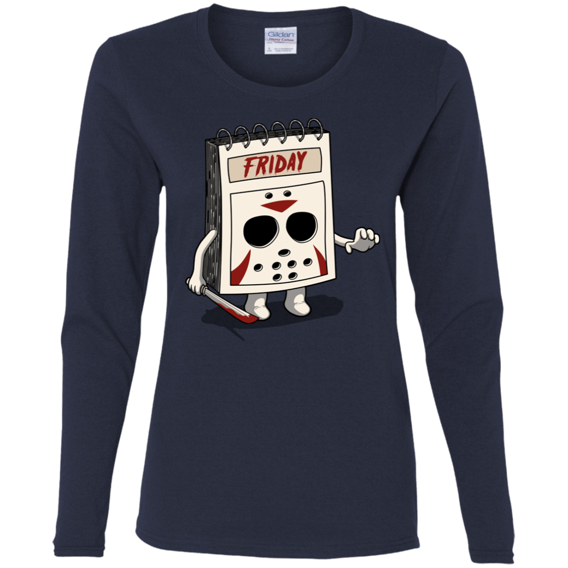 T-Shirts Navy / S Manic Friday Women's Long Sleeve T-Shirt