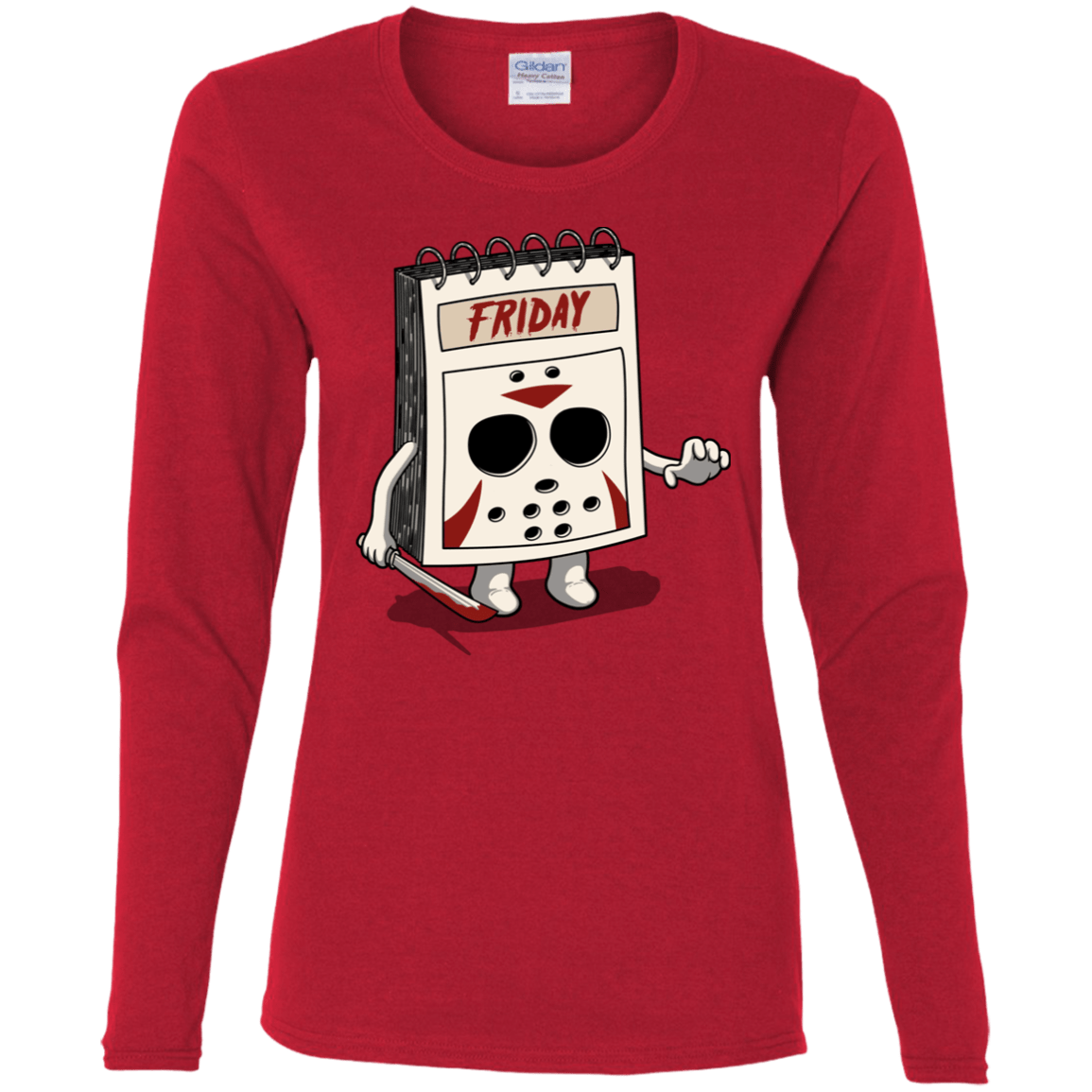 T-Shirts Red / S Manic Friday Women's Long Sleeve T-Shirt