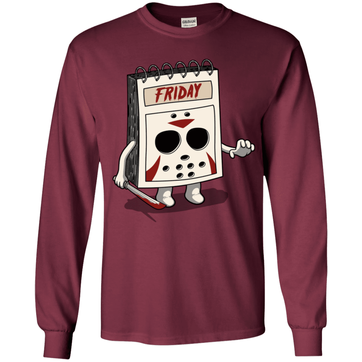 T-Shirts Maroon / YS Manic Friday Youth Long Sleeve T-Shirt