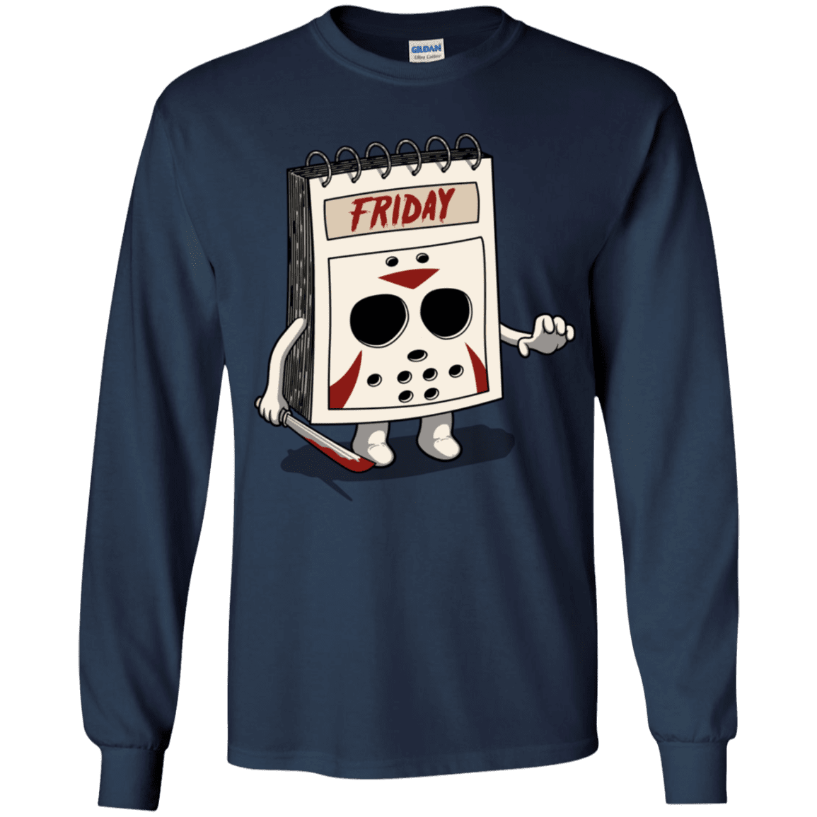 T-Shirts Navy / YS Manic Friday Youth Long Sleeve T-Shirt