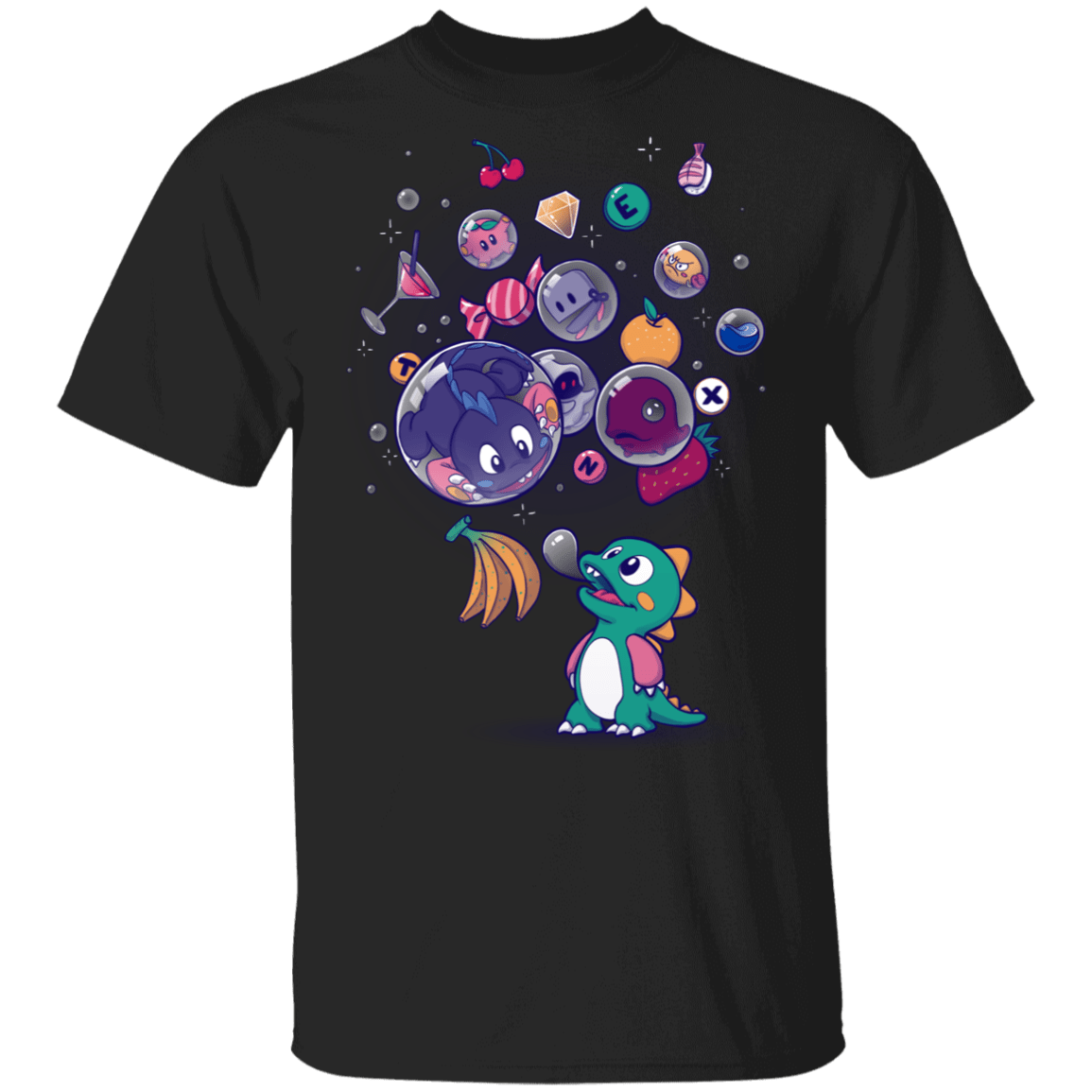T-Shirts Black / S Many Bubbles T-Shirt
