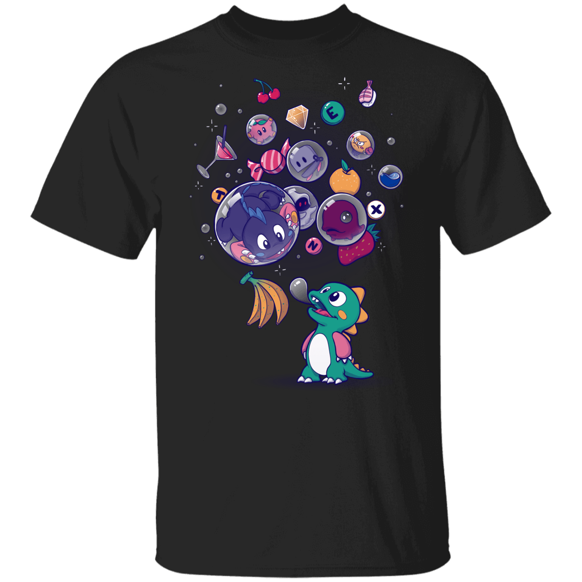 T-Shirts Black / YXS Many Bubbles Youth T-Shirt