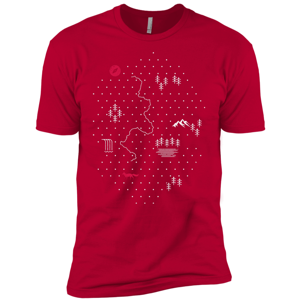T-Shirts Red / YXS Map of Nature Boys Premium T-Shirt