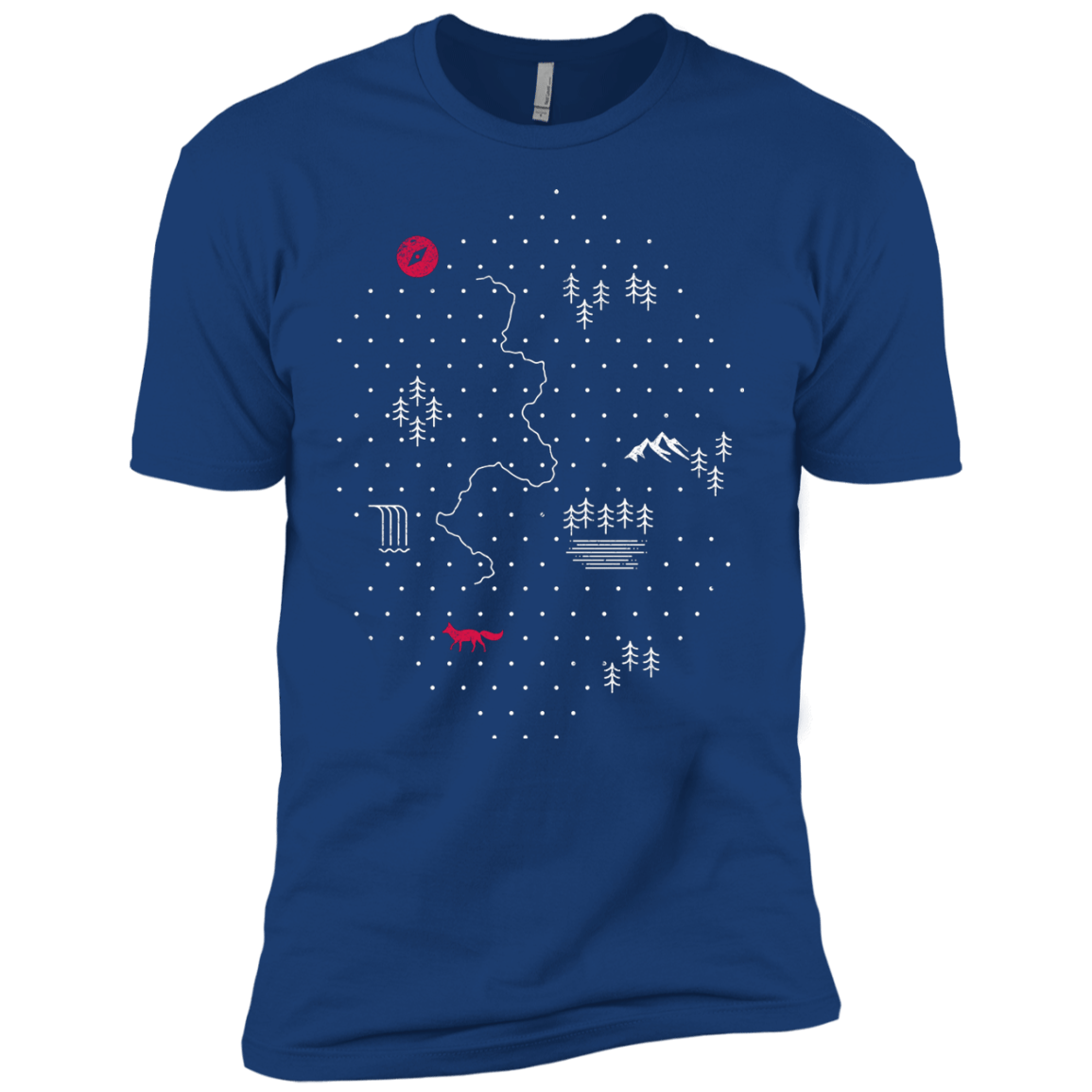 T-Shirts Royal / YXS Map of Nature Boys Premium T-Shirt