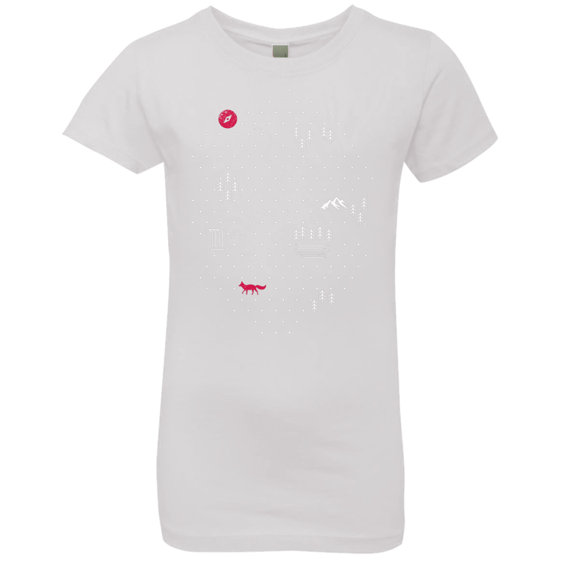 T-Shirts White / YXS Map of Nature Girls Premium T-Shirt