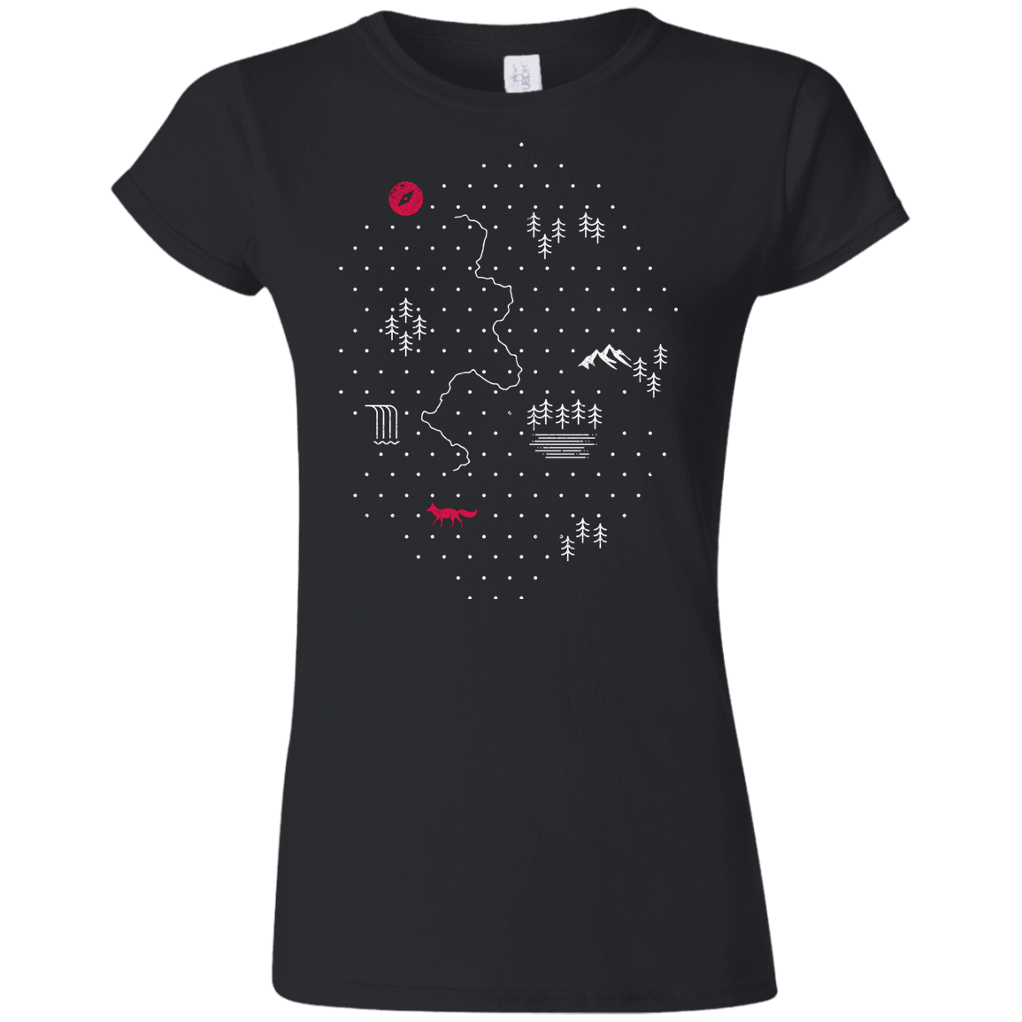 T-Shirts Black / S Map of Nature Junior Slimmer-Fit T-Shirt