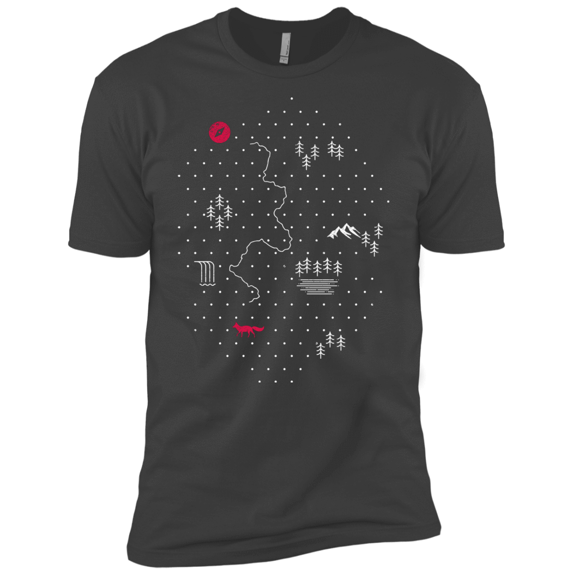 T-Shirts Heavy Metal / X-Small Map of Nature Men's Premium T-Shirt