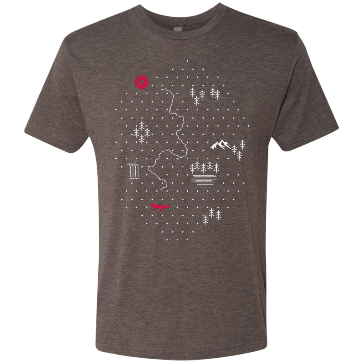 T-Shirts Macchiato / S Map of Nature Men's Triblend T-Shirt