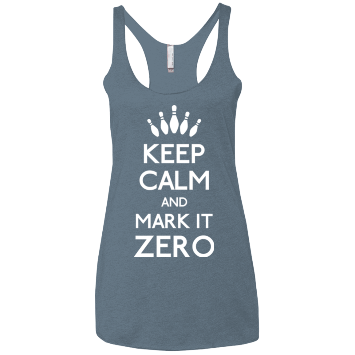 T-Shirts Indigo / X-Small Mark it Zero Women's Triblend Racerback Tank