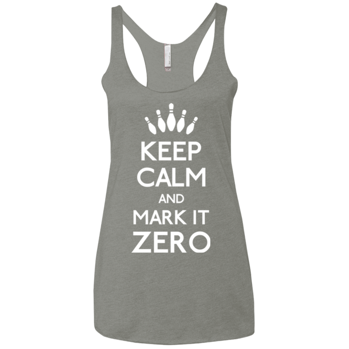 T-Shirts Venetian Grey / X-Small Mark it Zero Women's Triblend Racerback Tank