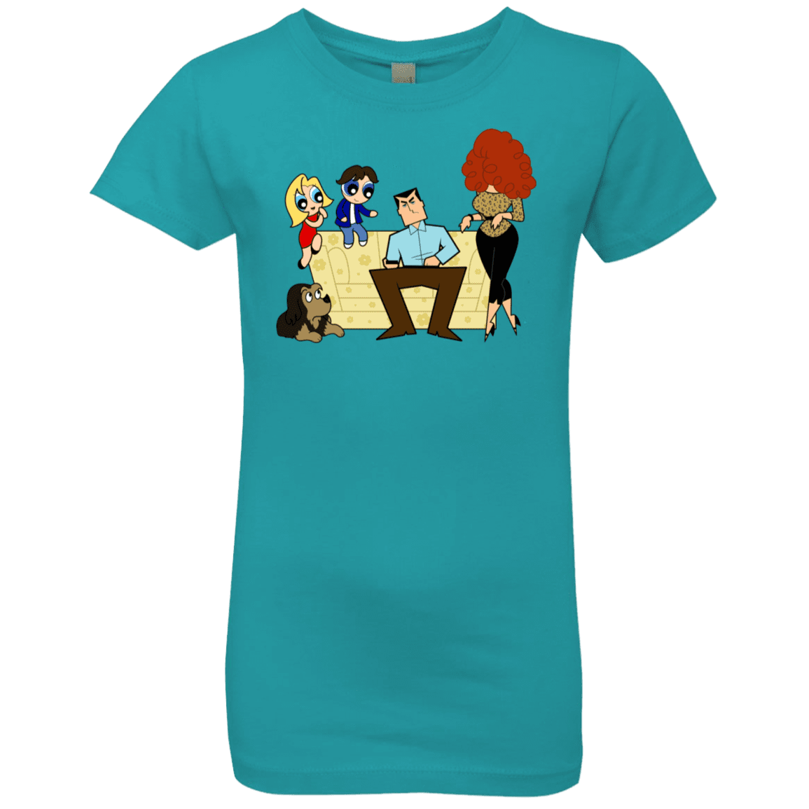 T-Shirts Tahiti Blue / YXS Married with Puffs Girls Premium T-Shirt