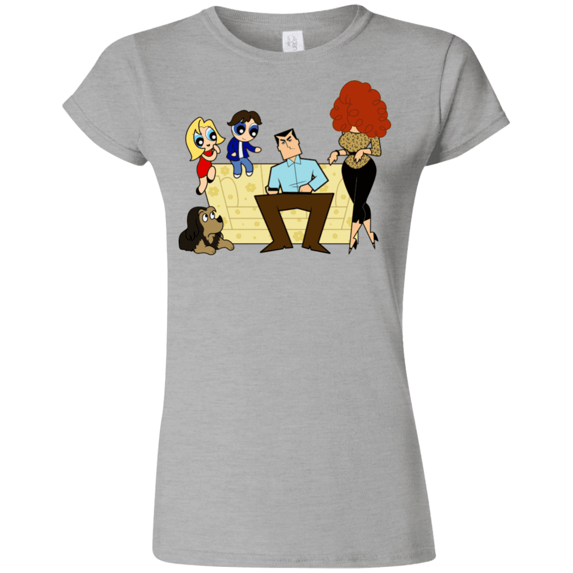 T-Shirts Sport Grey / S Married with Puffs Junior Slimmer-Fit T-Shirt