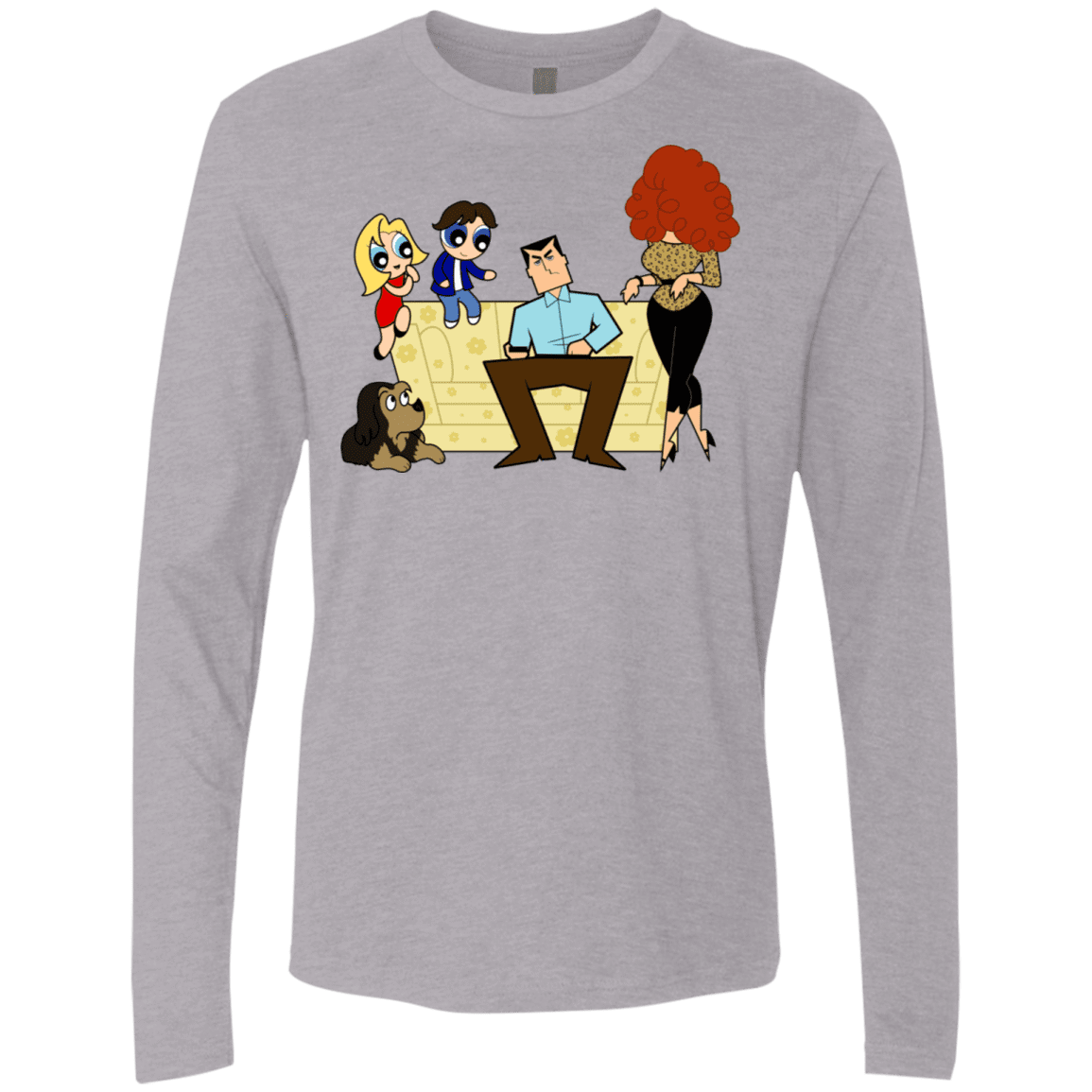 T-Shirts Heather Grey / S Married with Puffs Men's Premium Long Sleeve