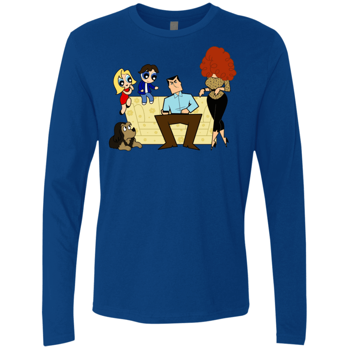 T-Shirts Royal / S Married with Puffs Men's Premium Long Sleeve