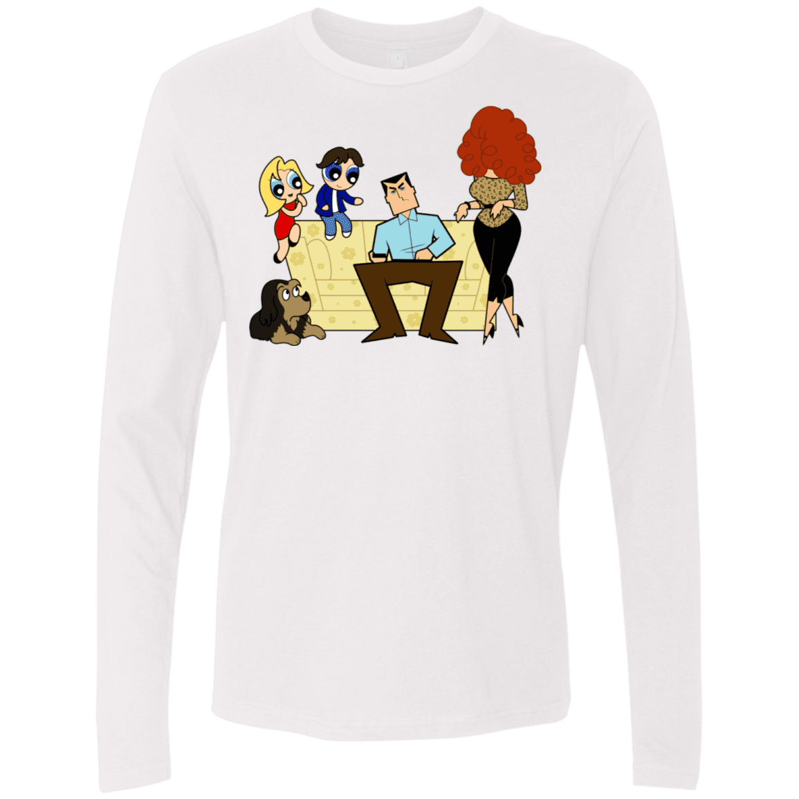 T-Shirts White / S Married with Puffs Men's Premium Long Sleeve