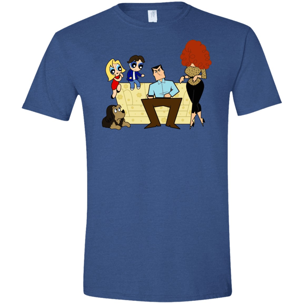 T-Shirts Heather Royal / X-Small Married with Puffs Men's Semi-Fitted Softstyle