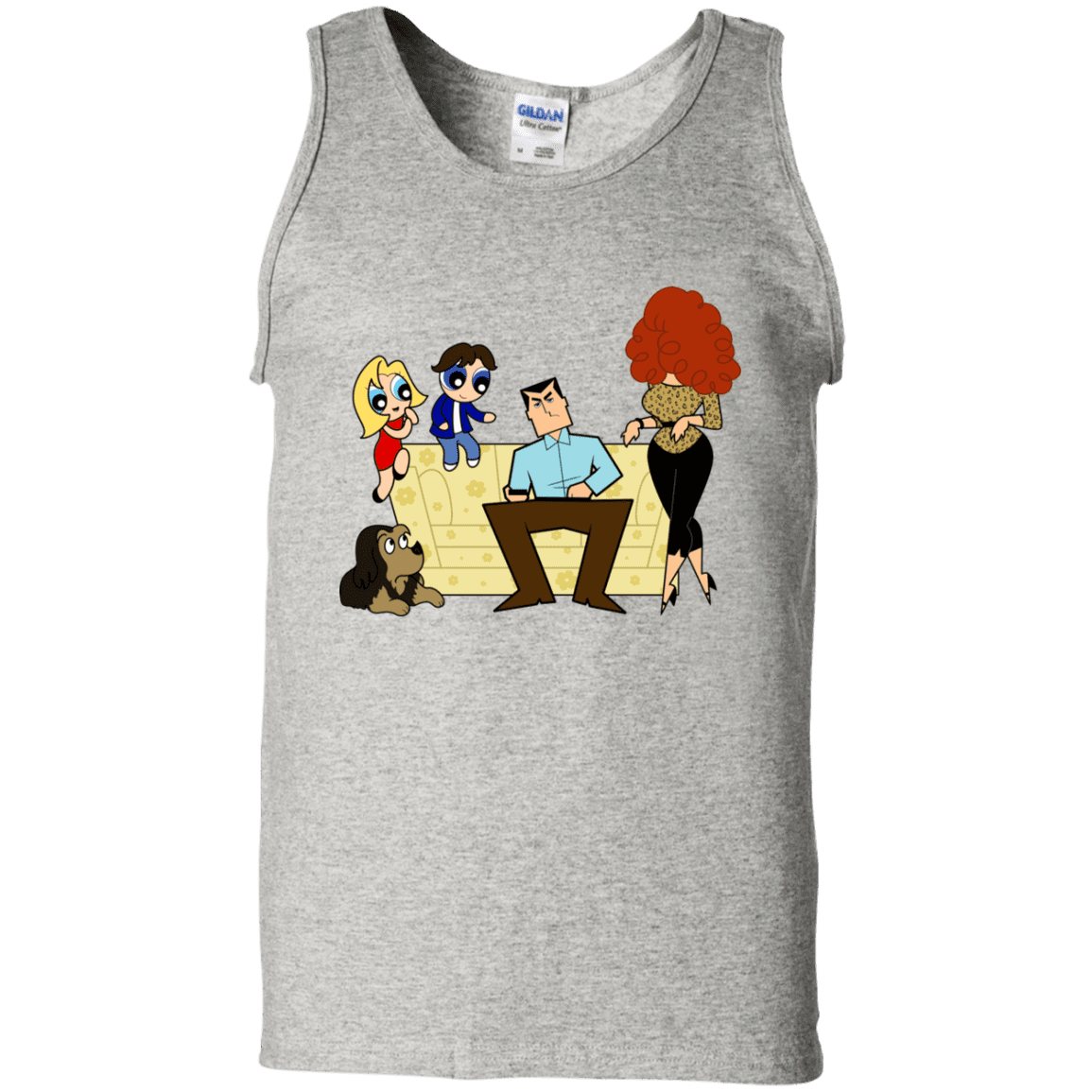 T-Shirts Ash / S Married with Puffs Men's Tank Top