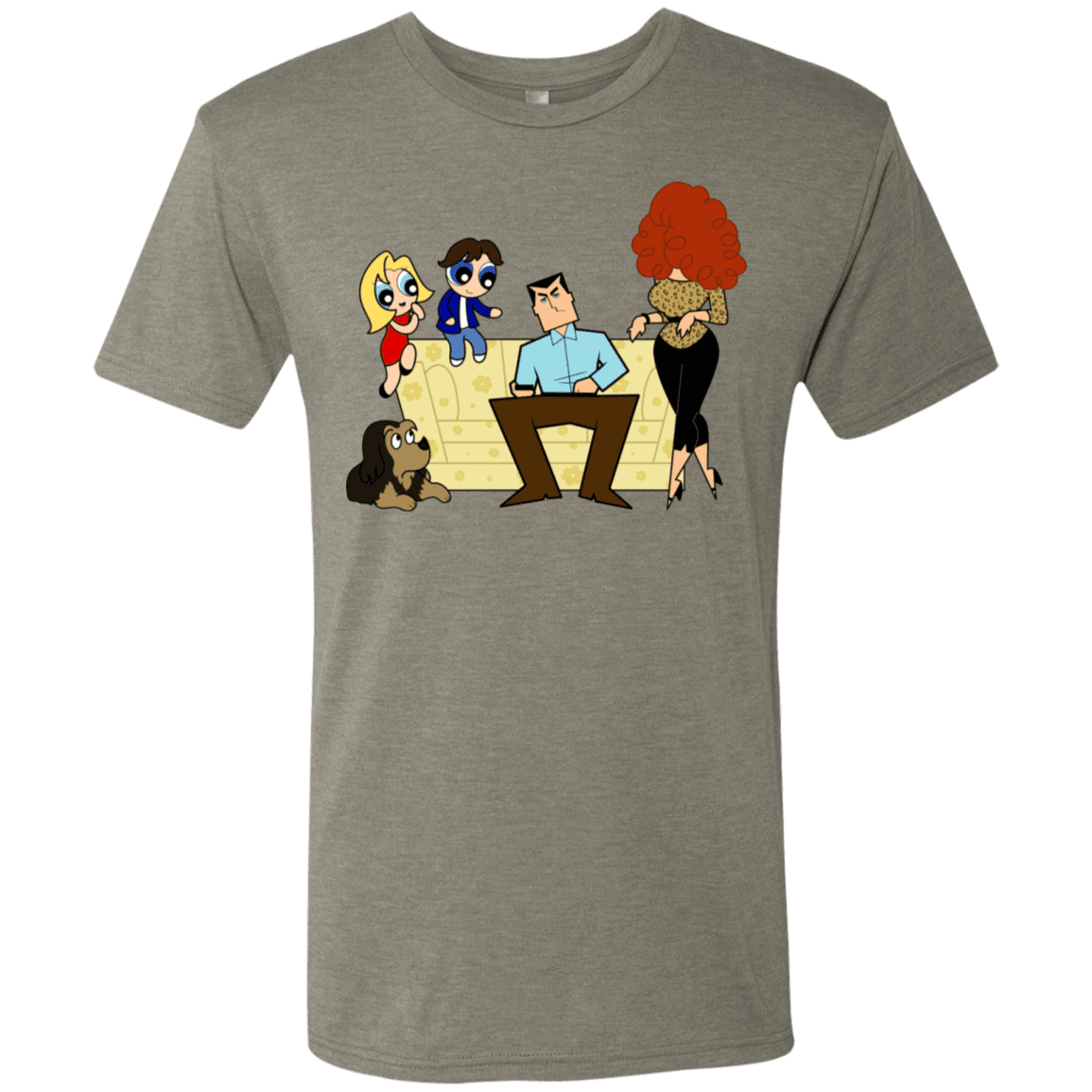 T-Shirts Venetian Grey / S Married with Puffs Men's Triblend T-Shirt