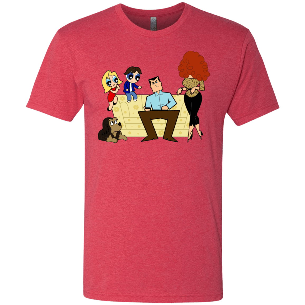 T-Shirts Vintage Red / S Married with Puffs Men's Triblend T-Shirt