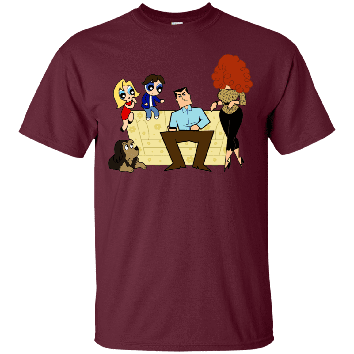 T-Shirts Maroon / S Married with Puffs T-Shirt