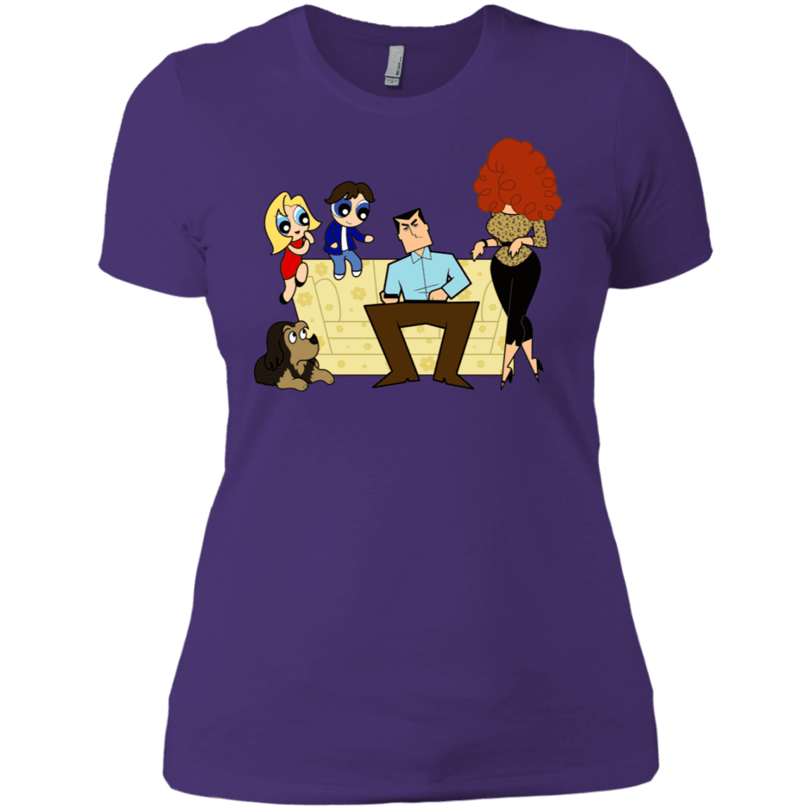 T-Shirts Purple Rush/ / X-Small Married with Puffs Women's Premium T-Shirt