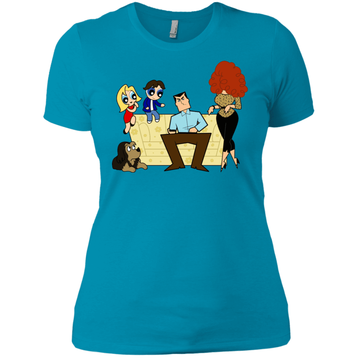 T-Shirts Turquoise / X-Small Married with Puffs Women's Premium T-Shirt