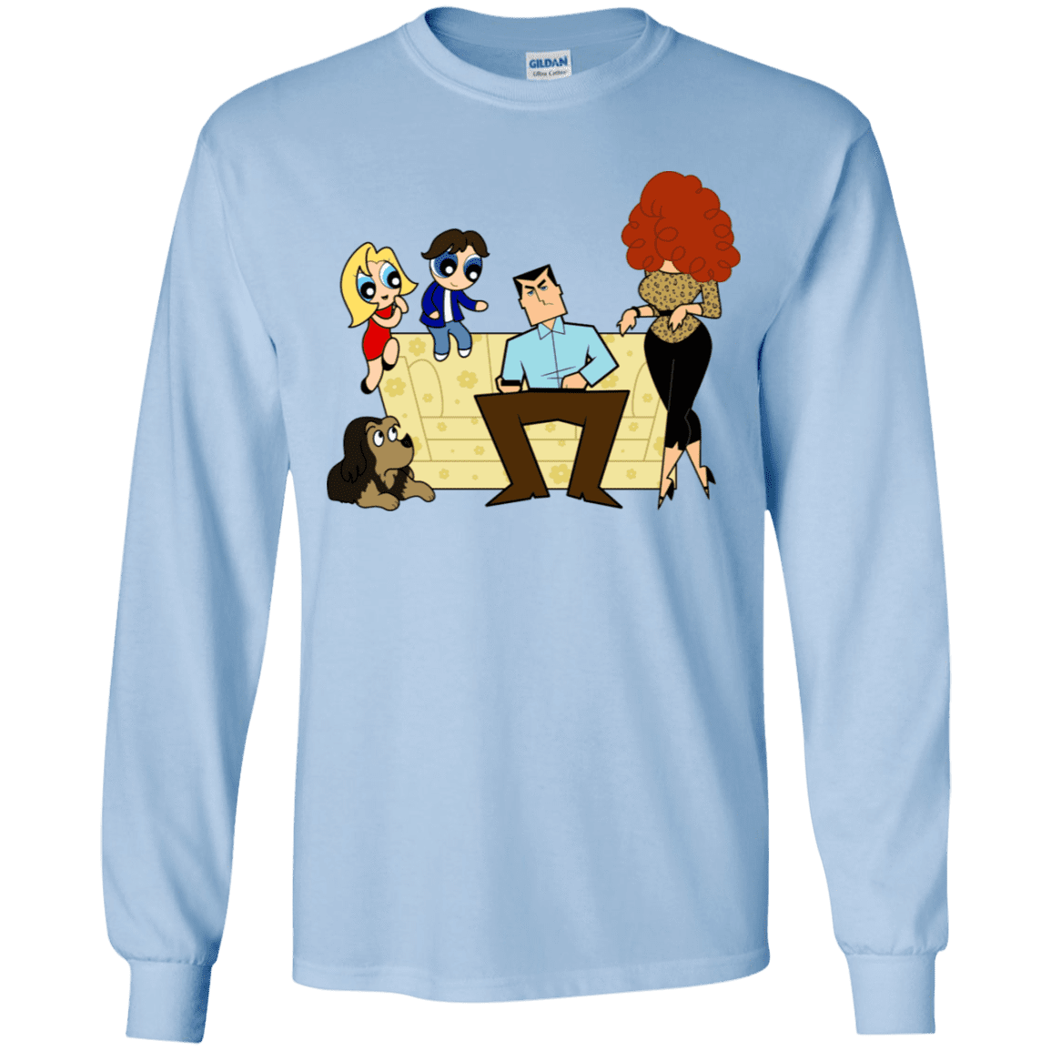 T-Shirts Light Blue / YS Married with Puffs Youth Long Sleeve T-Shirt