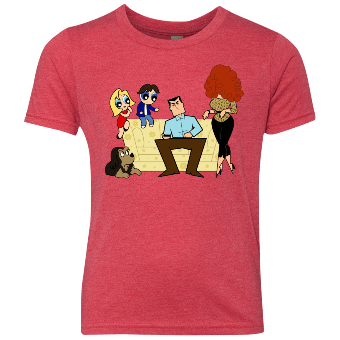 T-Shirts Vintage Red / YXS Married with Puffs Youth Triblend T-Shirt