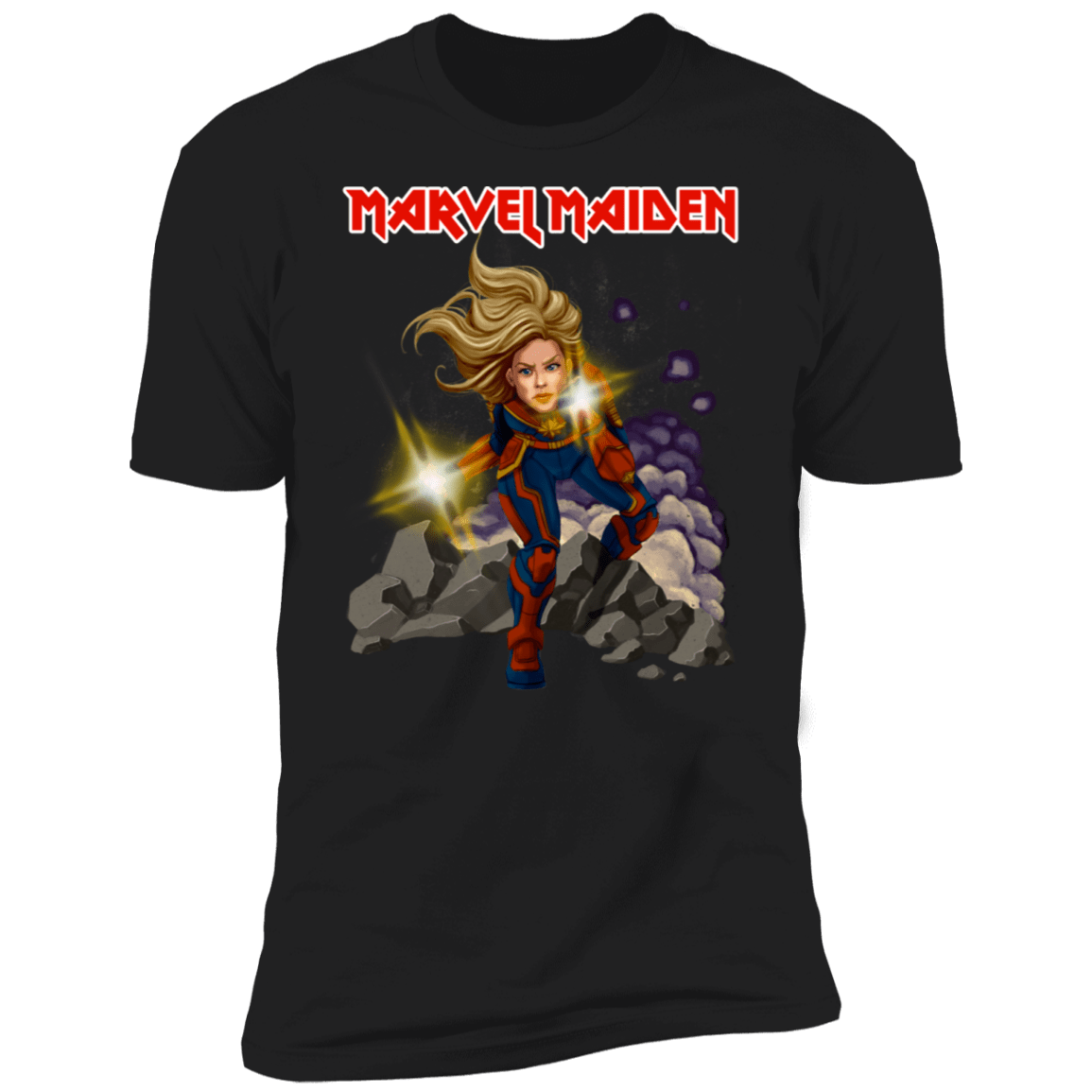 T-Shirts Black / X-Small Marvel Maiden Men's Premium T-Shirt