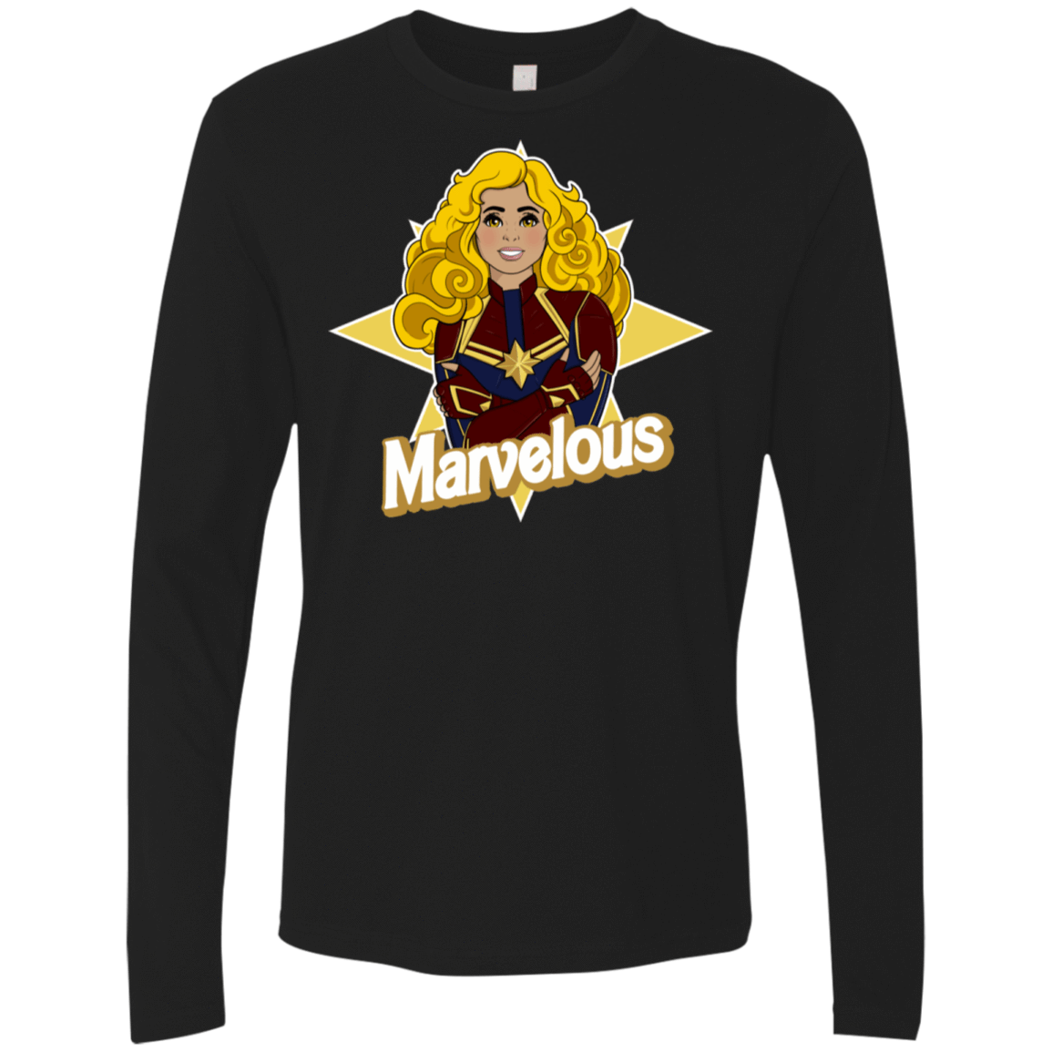 T-Shirts Black / S Marvelous Men's Premium Long Sleeve