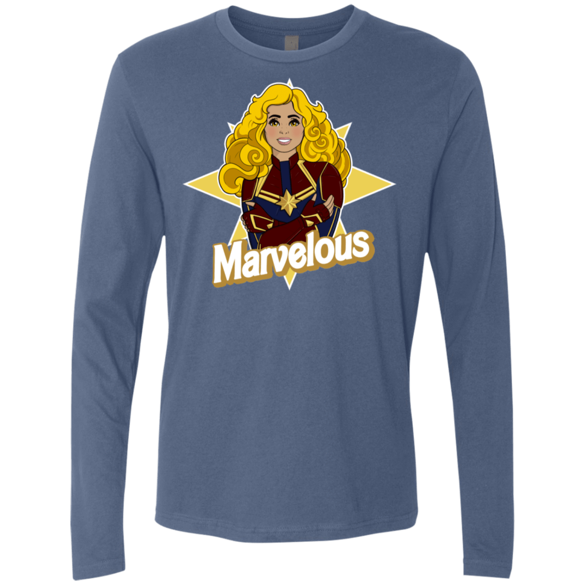 T-Shirts Indigo / S Marvelous Men's Premium Long Sleeve