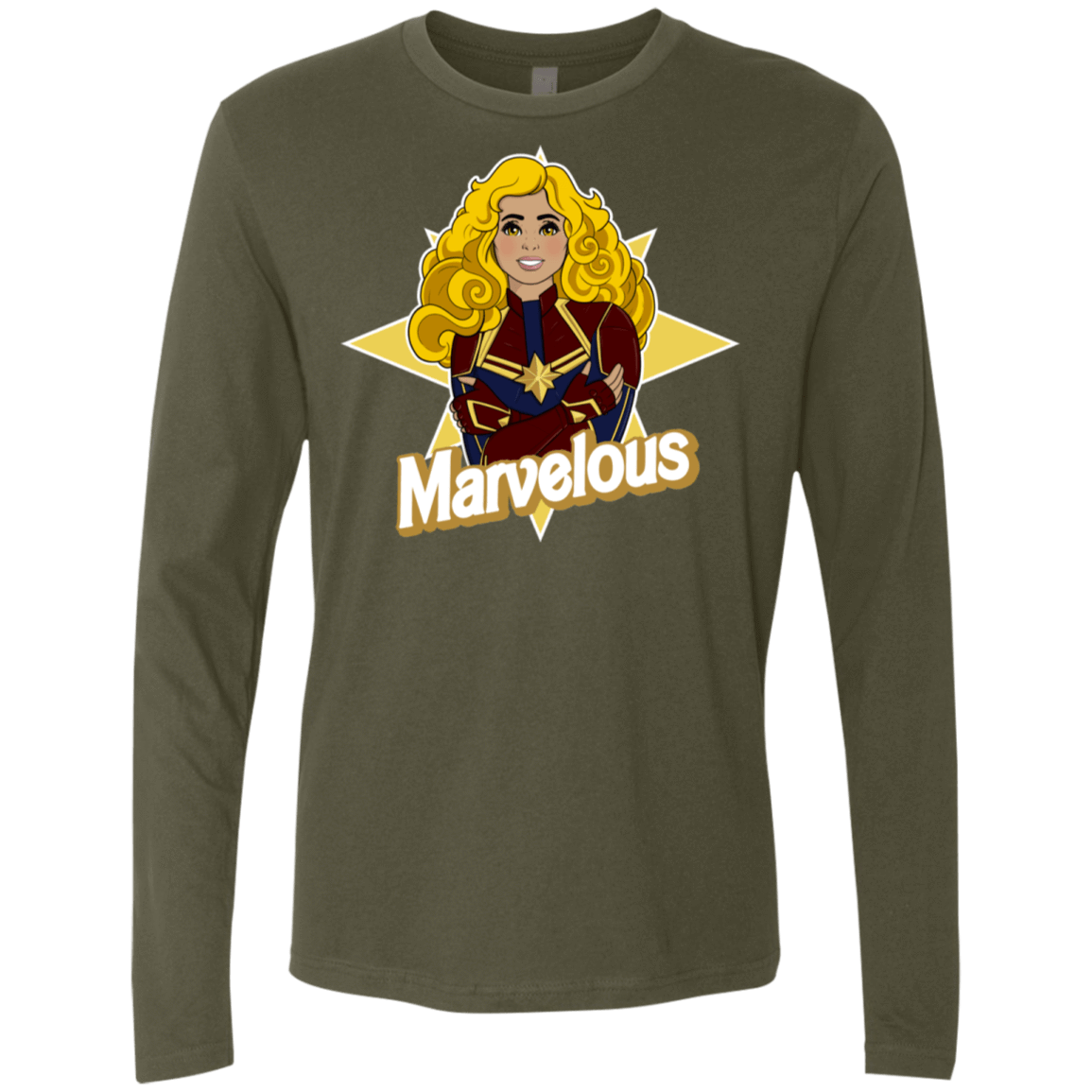 T-Shirts Military Green / S Marvelous Men's Premium Long Sleeve