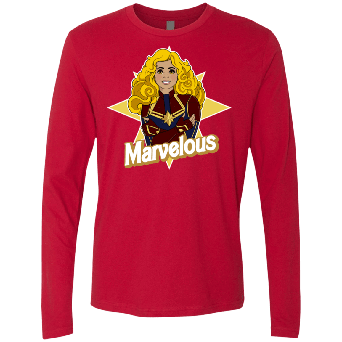 T-Shirts Red / S Marvelous Men's Premium Long Sleeve